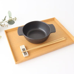 POTDISH S black Heat-resistant ceramic Arita ware