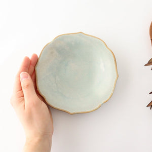 Kikyobuchi 13.5cm/5.9in Plate Usurikyu Porcelain Arita Ware
