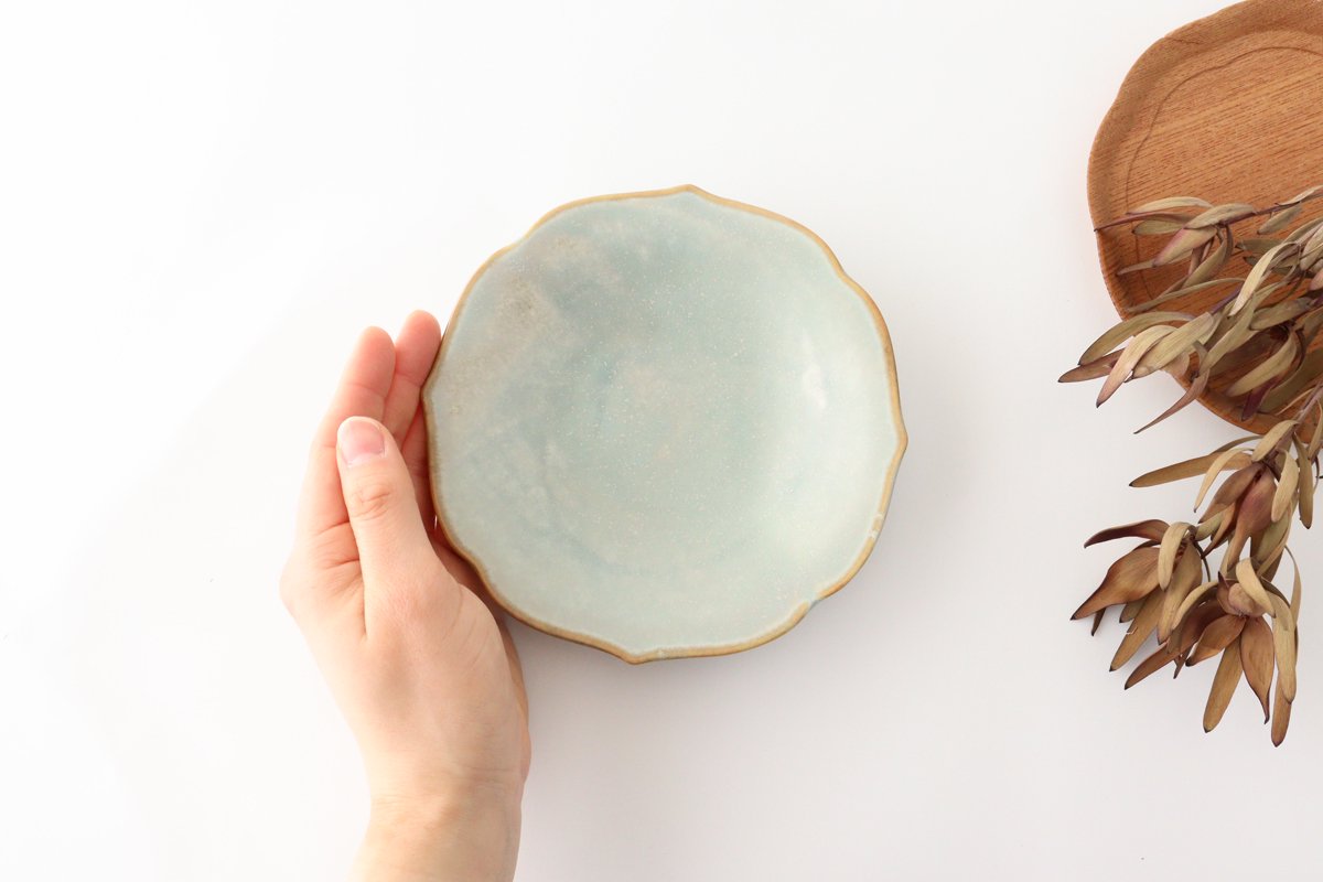 Kikyobuchi 13.5cm/5.9in Plate Usurikyu Porcelain Arita Ware
