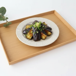 Rim plate 15cm Greige porcelain YABANE Hasami ware