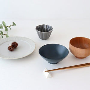 Rice Bowl Navy Porcelain | Hasami ware