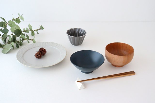 Rice Bowl Navy Porcelain | Hasami ware