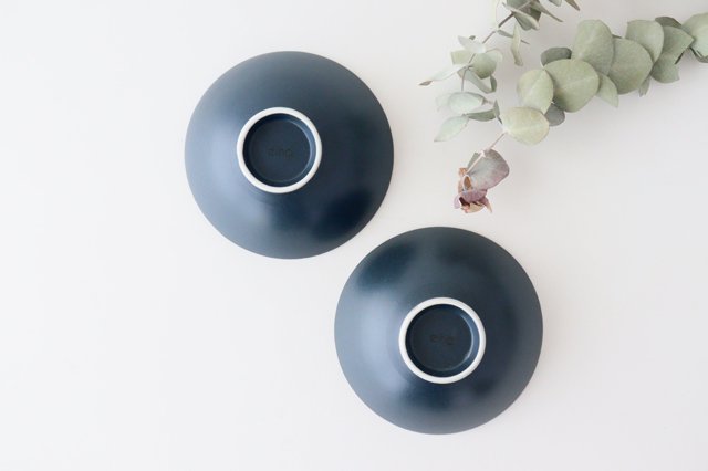 Rice Bowl Navy Porcelain | Hasami ware