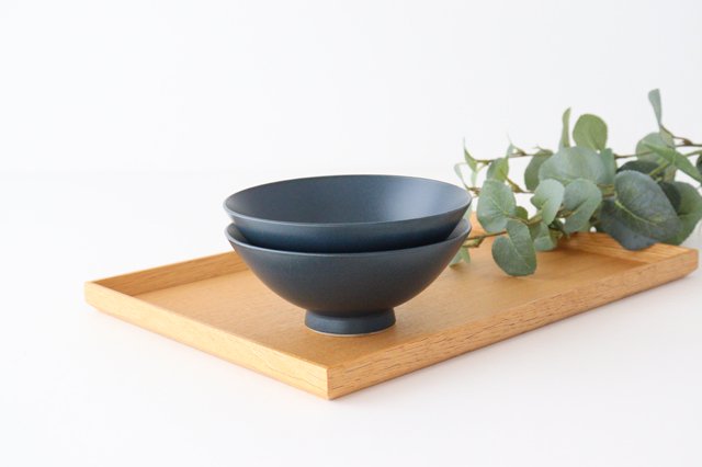 Rice Bowl Navy Porcelain | Hasami ware