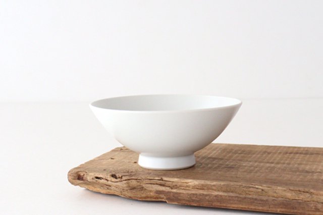 Tea bowl white porcelain Hasami ware