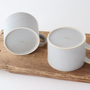 Soup Mug Greige Porcelain Hasamiyaki