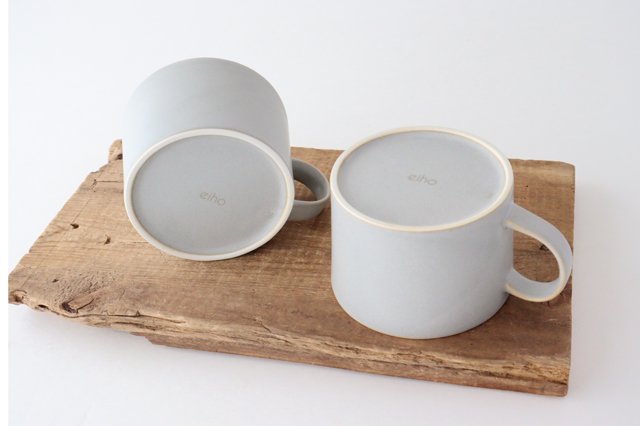 Soup Mug Greige Porcelain Hasamiyaki