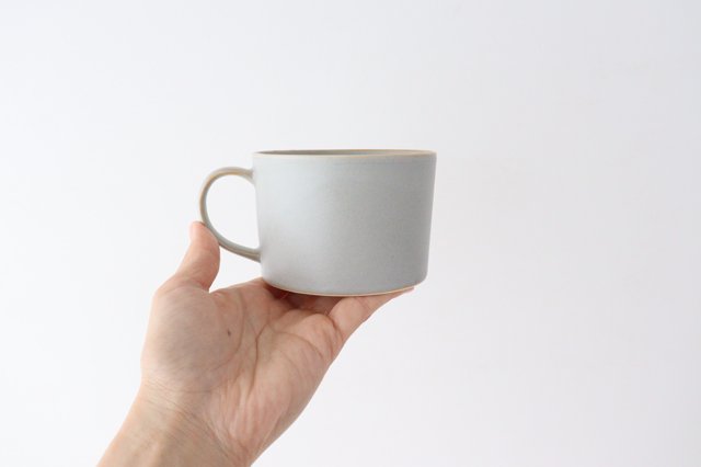 Soup Mug Greige Porcelain Hasamiyaki