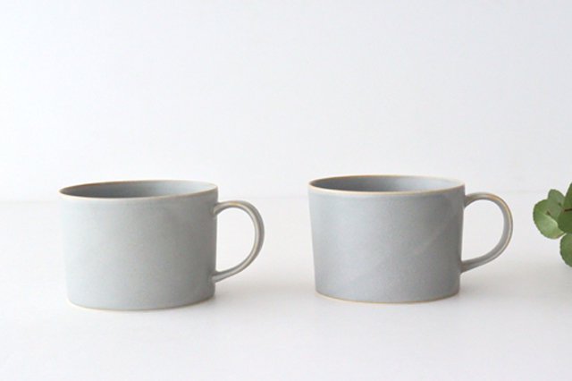 Soup Mug Greige Porcelain Hasamiyaki