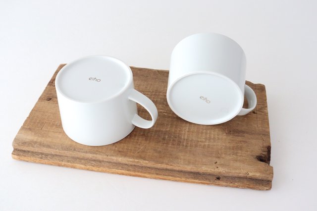 Soup mug white porcelain Hasami ware