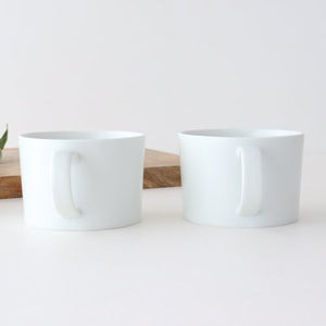 Soup mug white porcelain Hasami ware