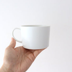 Soup mug white porcelain Hasami ware