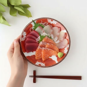 Round Plate Red Sophia Medium | Arita Ware
