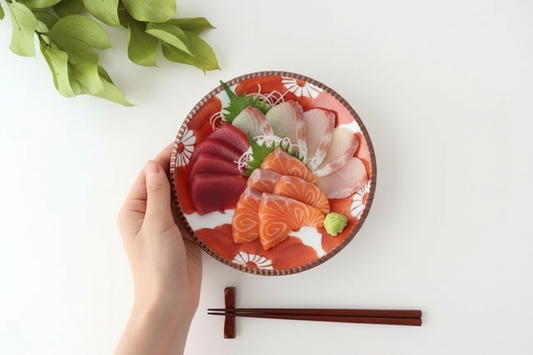 Round Plate Red Sophia Medium | Arita Ware