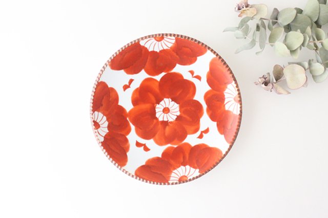 Round Plate Red Sophia Large | Arita Ware