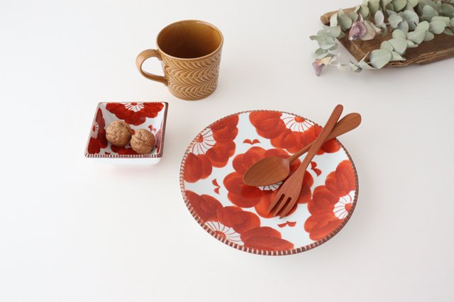 Round Plate Red Sophia Large | Arita Ware