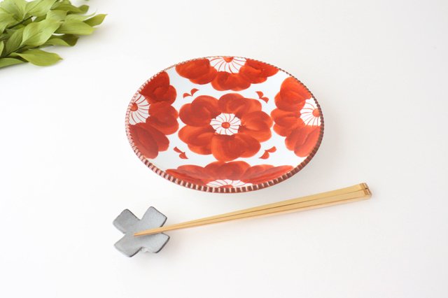 Round Plate Red Sophia Large | Arita Ware