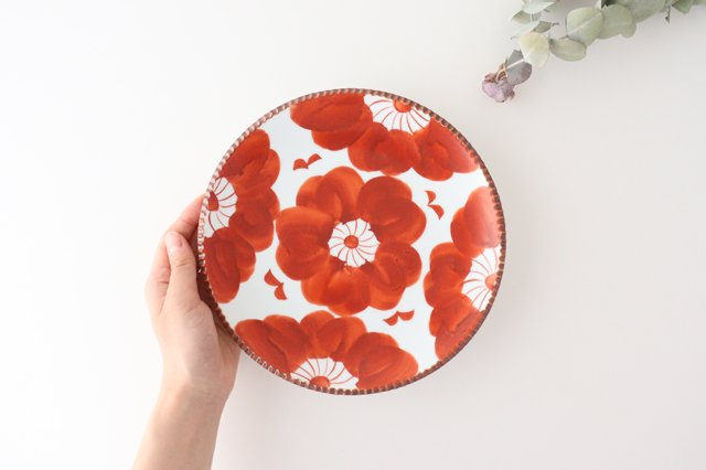 Round Plate Red Sophia Large | Arita Ware