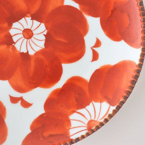 Round Plate Red Sophia Large | Arita Ware