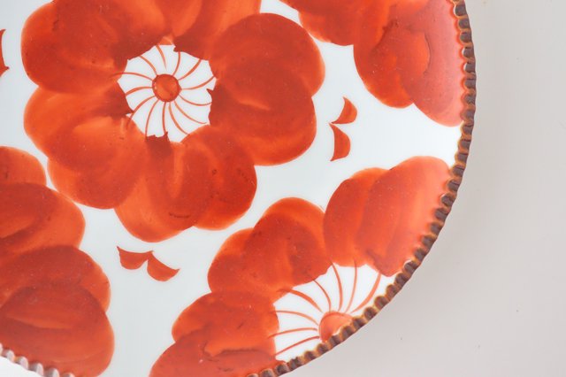 Round Plate Red Sophia Large | Arita Ware