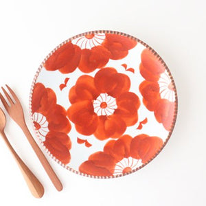 Round Plate Red Sophia Large | Arita Ware