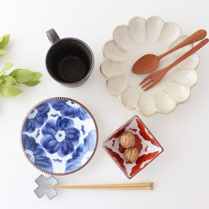 Small Square Bowl Red Sophia | Kobachi Arita Ware