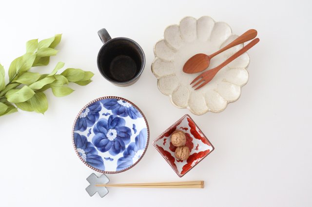 Small Square Bowl Red Sophia | Kobachi Arita Ware