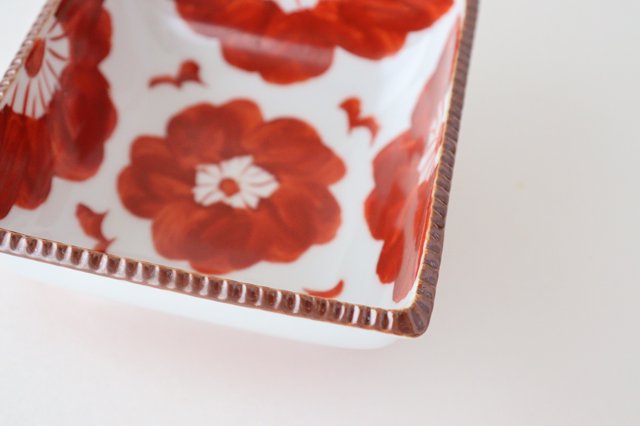 Small Square Bowl Red Sophia | Kobachi Arita Ware