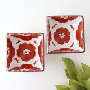 Small Square Bowl Red Sophia | Kobachi Arita Ware