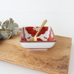 Small Square Bowl Red Sophia | Kobachi Arita Ware