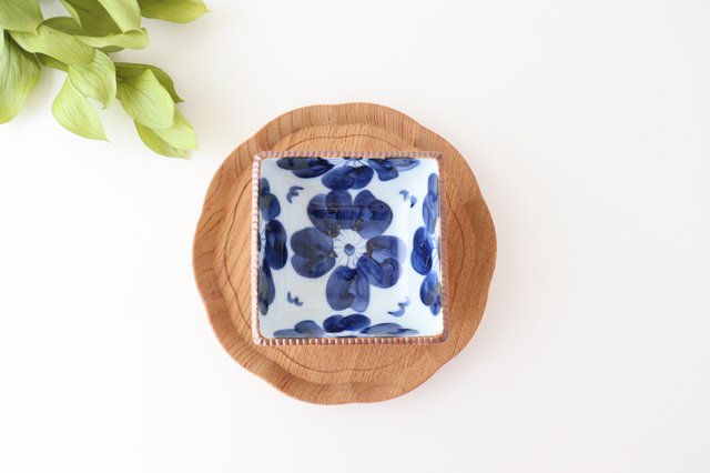 Small Square Bowl Blue Sophia | Kobachi Arita Ware