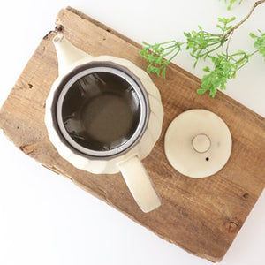 Sucre Japanese Teapot Ivory | Kyusu Hasami Ware