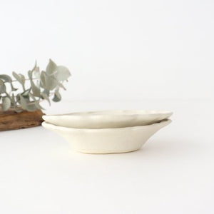 Lemon small bowl, small white pottery, Ozenre kiln