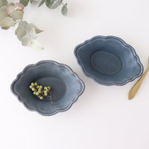 Small lemon bowl, small blue pottery, Ozenre kiln