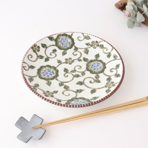Round plate large chintz arabesque porcelain Arita ware