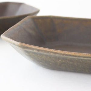 Furutani Seitosho Rust Glaze Octagonal Deep Bowl Small | Serving Bowl