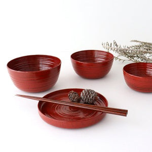 Negoro 4 piece set Ishikawa Shikhodo