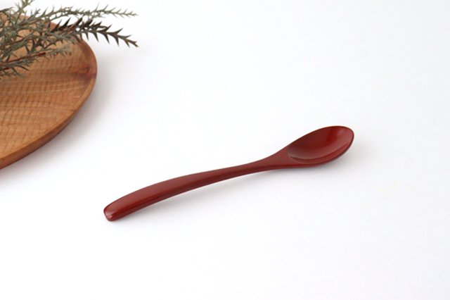 Ishikawa Shippohdo Lacquerware Cury Spoon Vermilion