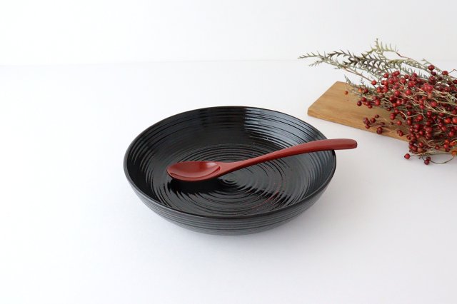 Ishikawa Shippohdo Lacquerware Cury Spoon Vermilion