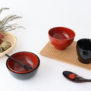 Ishikawa Shippohdo Lacquerware Cury Spoon Vermilion