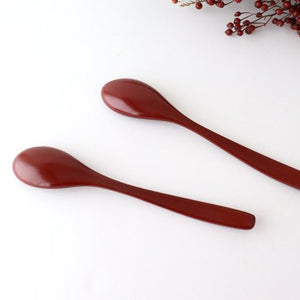 Ishikawa Shippohdo Lacquerware Cury Spoon Vermilion