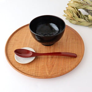 Ishikawa Shippohdo Lacquerware Cury Spoon Vermilion