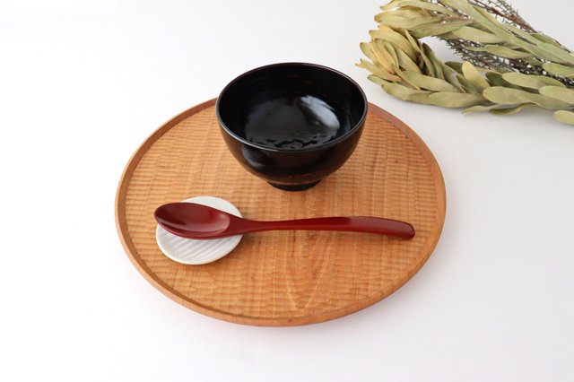 Ishikawa Shippohdo Lacquerware Cury Spoon Vermilion