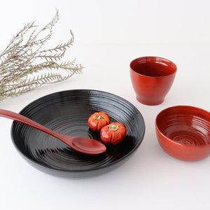 Ishikawa Shippohdo Lacquerware Cury Spoon Vermilion