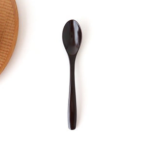 Ishikawa Shippohdo Lacquerware Cury Spoon Black