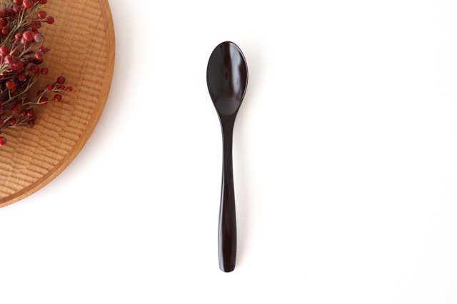 Ishikawa Shippohdo Lacquerware Cury Spoon Black