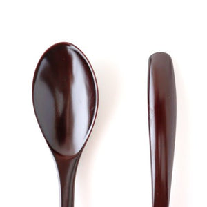 Ishikawa Shippohdo Lacquerware Cury Spoon Black