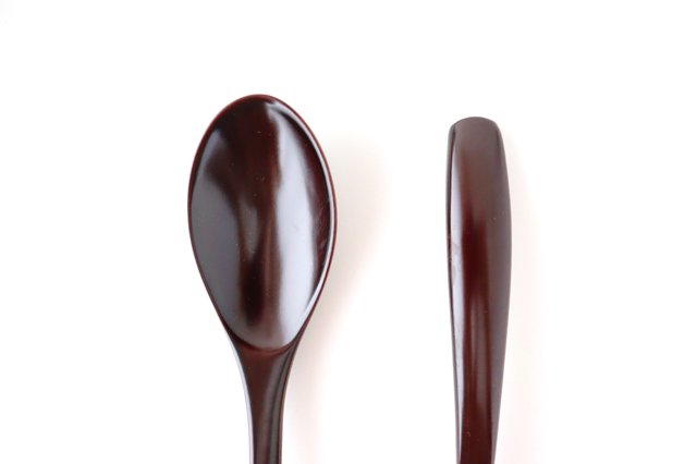 Ishikawa Shippohdo Lacquerware Cury Spoon Black