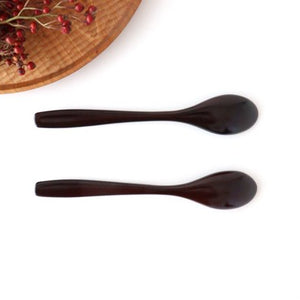 Ishikawa Shippohdo Lacquerware Cury Spoon Black