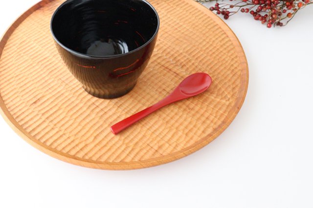 Ishikawa Shippohdo Lacquerware Coffee Spoon Vermilion